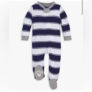 100% organic cotton zip-front romper